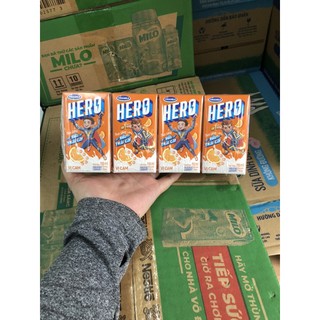 Sữa trái cây Vinamilk Hero vị cam Hộp 110ml