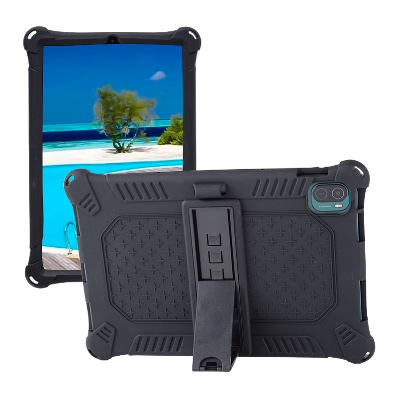 Ốp Máy Tính Bảng Bằng Silicon Mềm Có Giá Đỡ Cho Samsung Galaxy Tab S8 S7 11'' 2022 X700 T870