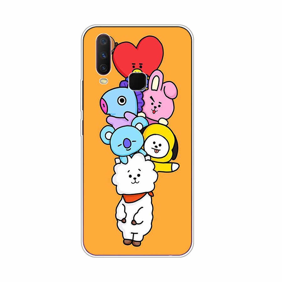 Soft Case Bahan Silikon Tpu Motif Bt21 Bts Untuk Vivo Y20 Y12 Y15 2020 Y83 Y95 Y11 2019