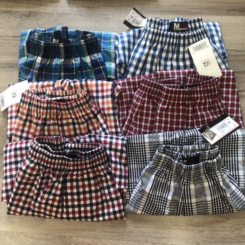 COMBO 2 QUẦN ĐÙI KẺ MẶC NHÀ NAM 100% COTTON