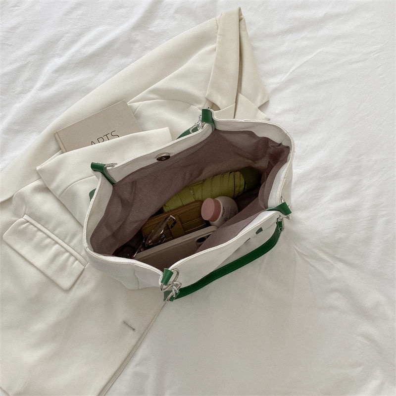 Túi tote Đeo Vai / Xách Tay Bằng Vải Bạt Sức Chứa Lớn In Họa Tiết Hoạt Hình Cho