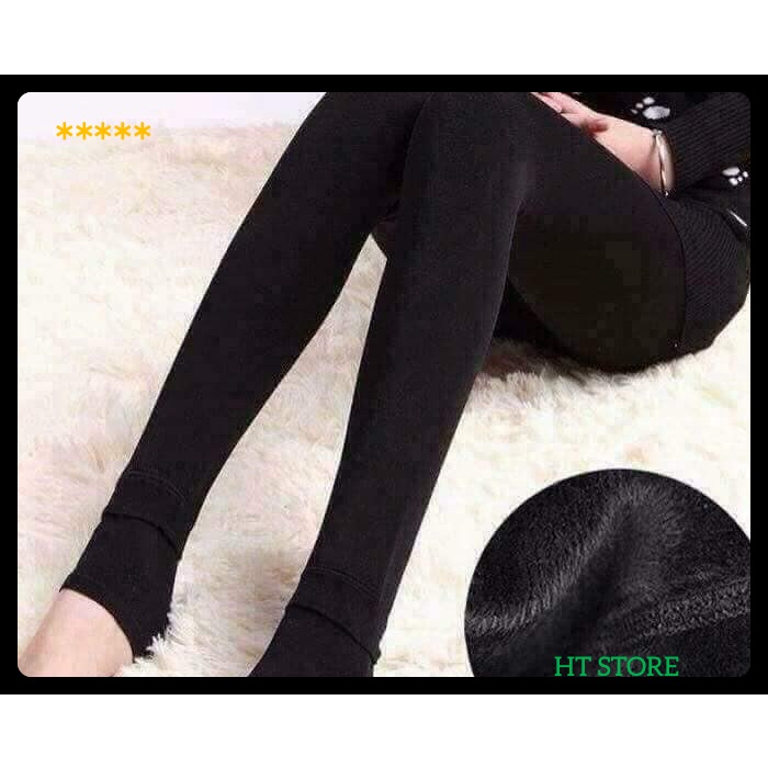 Quần tất lót lông nữ giữ nhiệt, Quần Legging Nữ Lót Lông Siêu Ấm Giá Tốt Freesize từ 65KG Đổ Lại HTSTORE | BigBuy360 - bigbuy360.vn