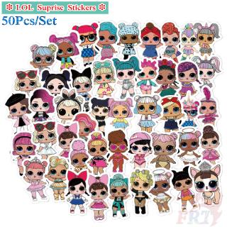 ❉ Lol Suprise Doll Series 03 Nhãn Dán ❉ Bộ 50 Miếng Dán Hình Vẽ Thời Trang DIY