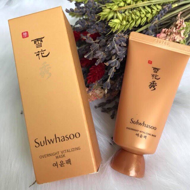 [ date 2024] Tuýp Mặt Nạ Ngủ Nhân Sâm 35ml ( mẫu mới nhất ) của Sulwhasoo( hàng tách sét không hộp nhẹ phí ship)