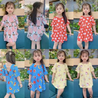 Váy lanh lụa (đầm tole) điệu đà siêu mềm, mát cho bé gái