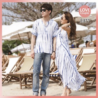 Đồ Đôi - Áo Váy Sơ Mi Cặp Đi Biển Thời Trang E377
