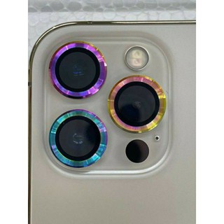 [Titan]_Dán bảo vệ từng mắt Camera cho iPhone 14, 13 pro max, 12 Mini, 12 Pro, 12 Pro Max, 11 Pro Max 7 màu sắc cầu vồng