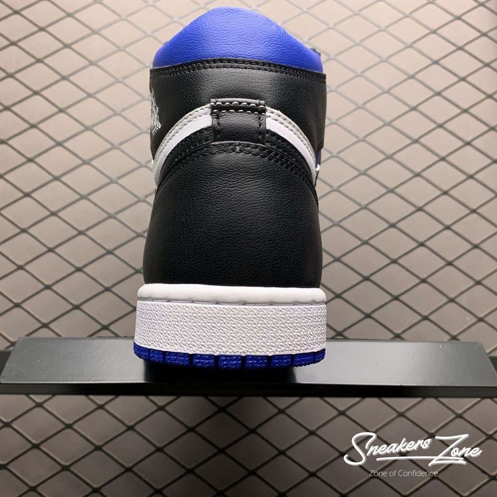 (FREESHIP+HỘP+QUÀ) Giày thể thao Sneakers AIR JORDAN 1 Retro High Royal Toe Xanh Trắng Mũi Đen Cổ cao | BigBuy360 - bigbuy360.vn