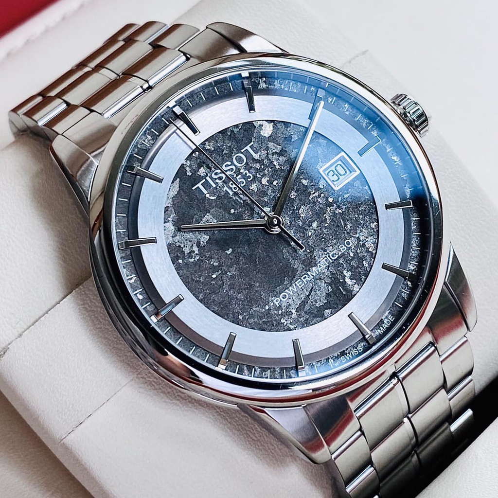 Đồng Hồ Nam Tissot Luxury mặt xám Demi Cơ Automatic