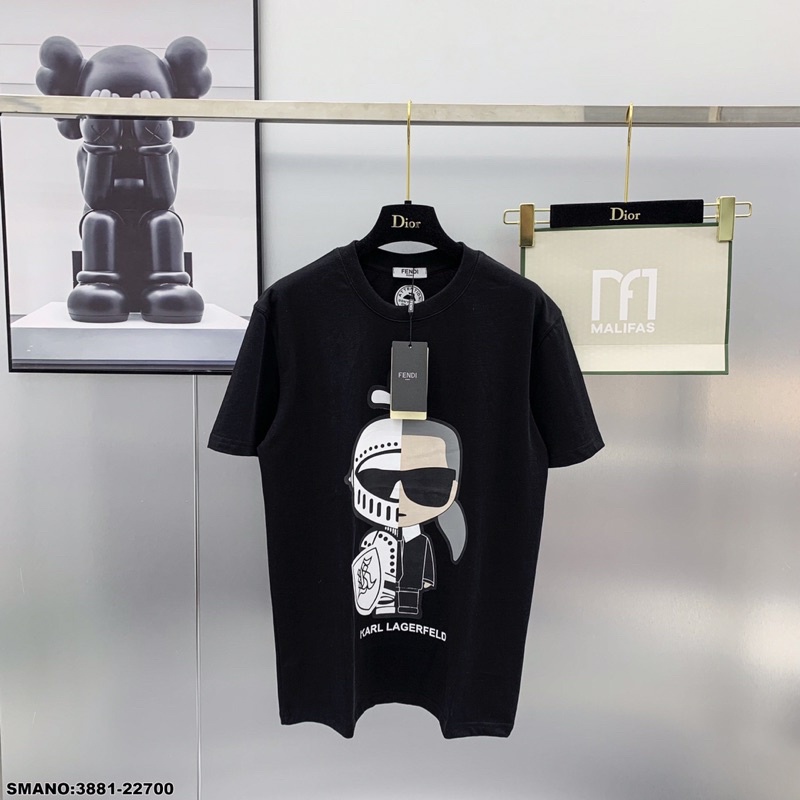 Áo Phông Mặt Hề Karl In To Siêu Cute BIGOMALL - Áo thun tay lỡ nam nữ unisex freesize form rộng 65kg