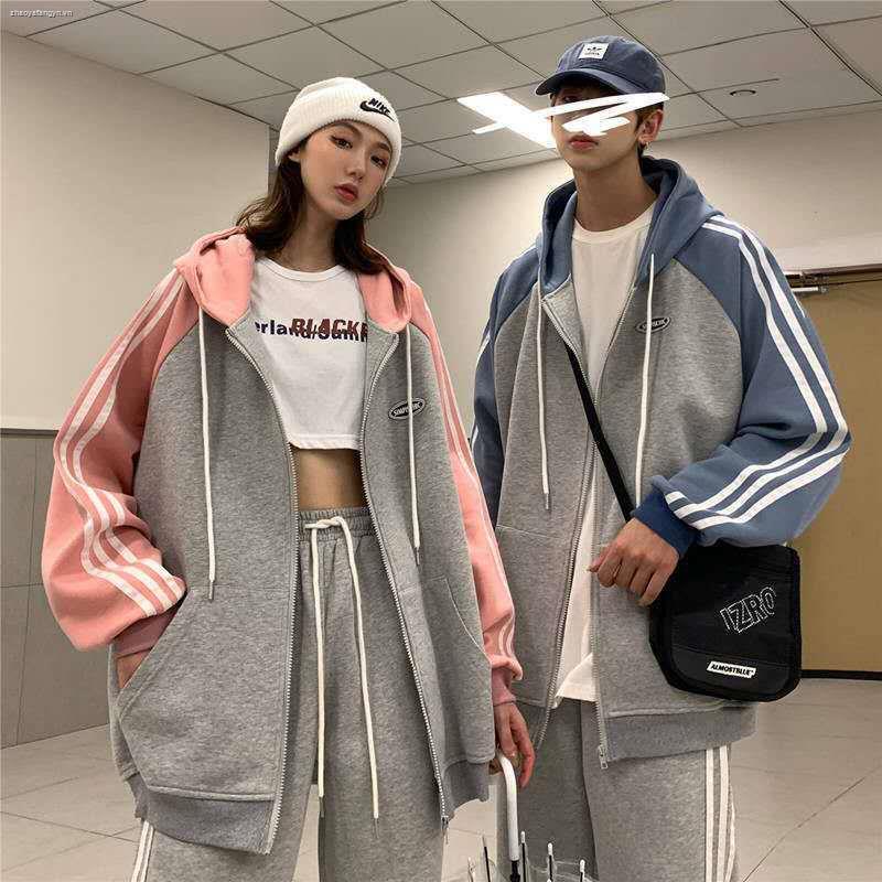 Set đồ thể thao hai mảnh áo khoác cardigan thời trang xuân thu cho nam sinh