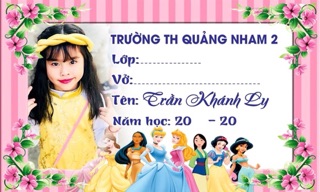 NHÃN VỞ - TICKER CHO BÉ