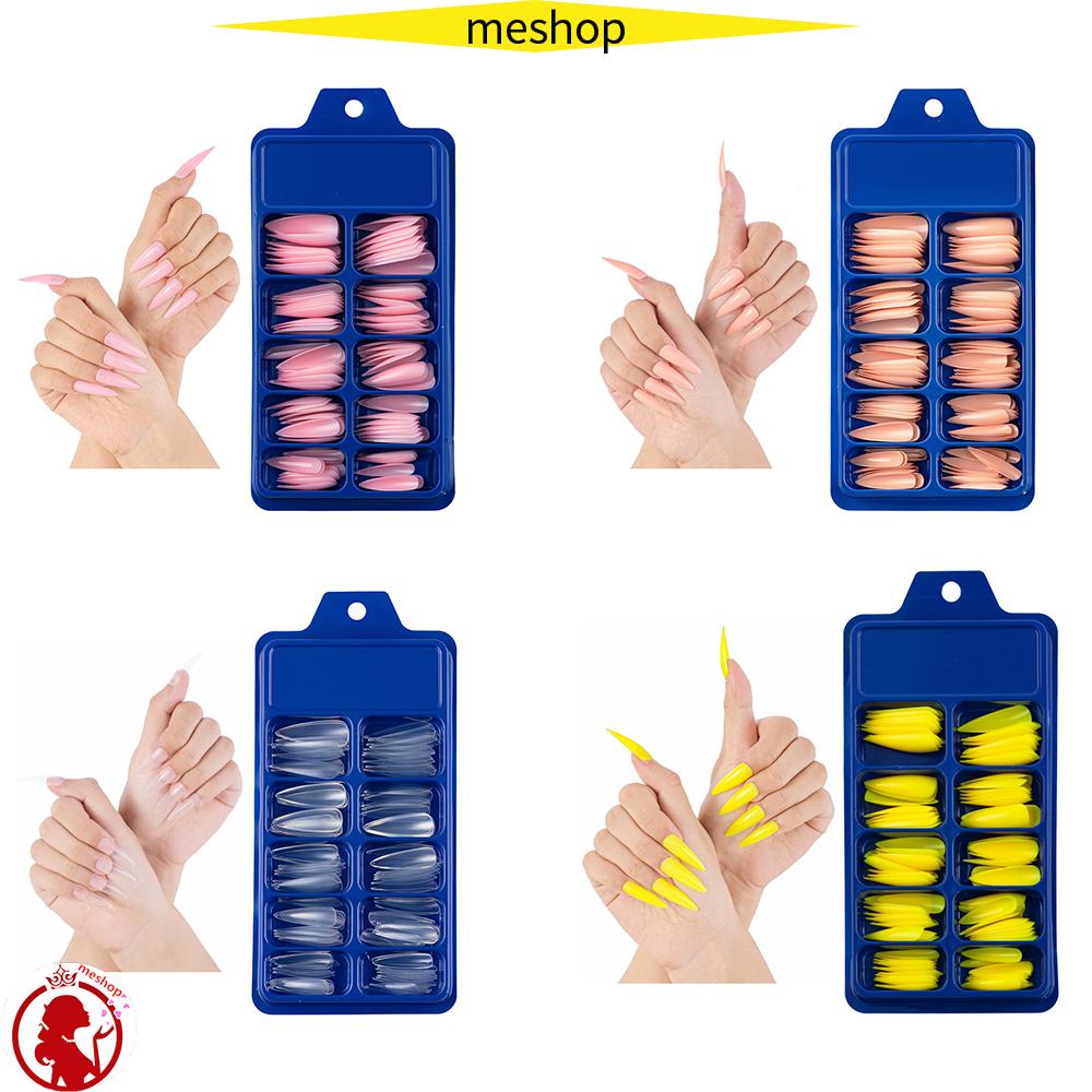 Móng Tay Giả 20 Màu Sắc Bằng Acrylic Trang Trí Móng Tay DIY