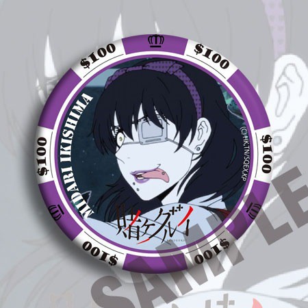 Huy hiệu IN HÌNH Kakegurui Học viện đỏ đen anime chibi dễ thương tiện lợi
