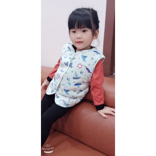 Áo Gile lót lông Avaler siêu ấm cho bé
