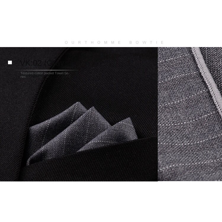 Khăn Quàng Cổ Vuông Kẻ Sọc Bằng Lụa Cotton Thời Trang Cho Nam