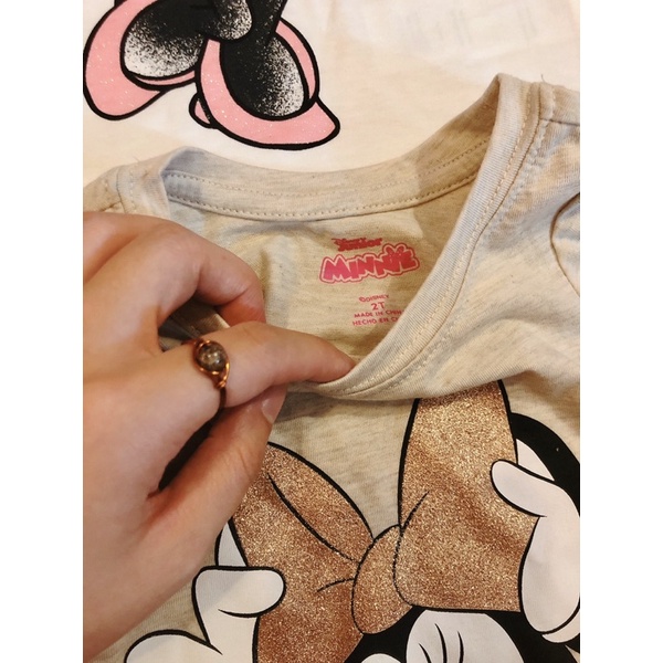 Áo cộc tay Minnie bé gái du xin