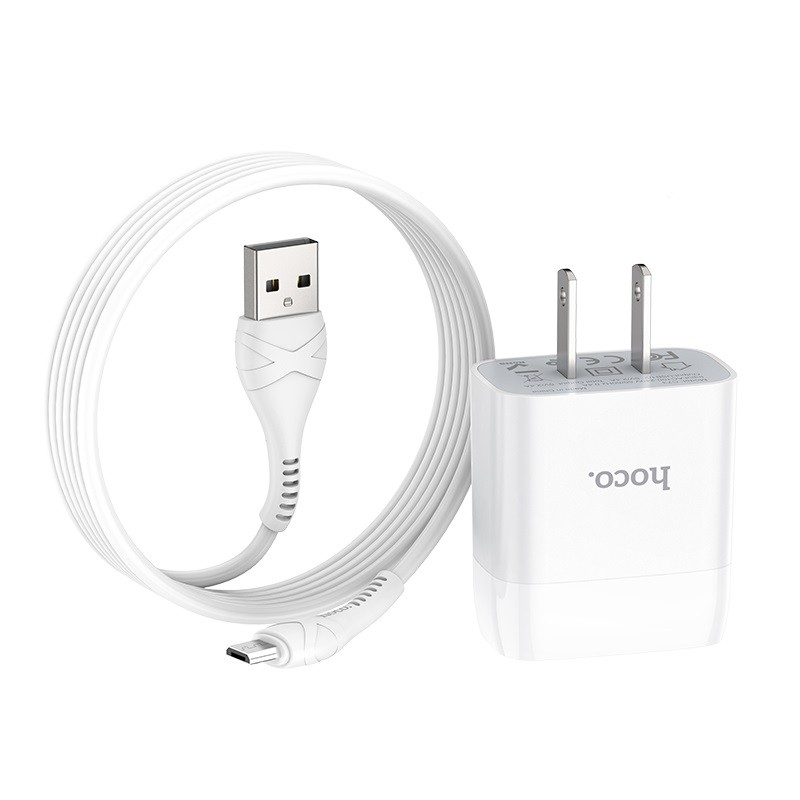 BỘ SẠC CÁP HOCO C73 DÒNG 2.4A 2 CỔNG SẠC FULL IPHONE/ANDROID - CHÍNH HÃNG