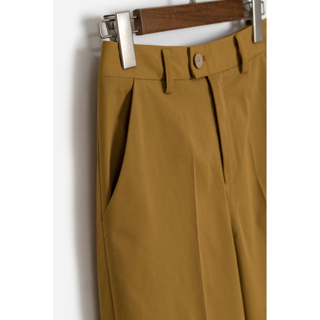 Quần culottes ống suông nữ MADELEN màu trơn chất kaki nhẹ trẻ trung năng động