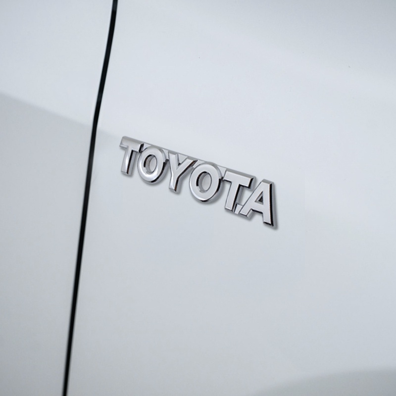TOYOTA Huy Hiệu 3D Bằng Kim Loại Dán Trang Trí Thân Xe Hơi Camry Land Cruiser 200 Mark 2012 E150 Caldina Auris Aqua