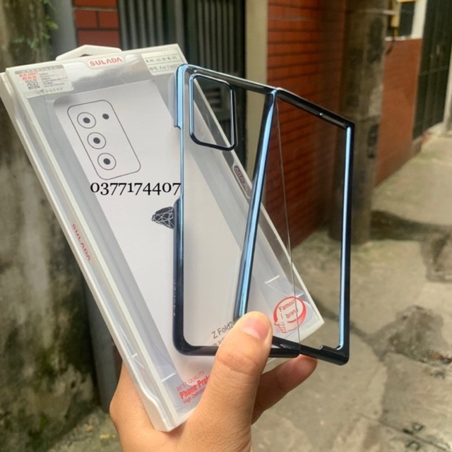 Ốp lưng Sulada trong Viền màu cho Samsung Galaxy Z Fold 2 5G Khoe trọn vẻ đẹp của máy mỏng nhẹ