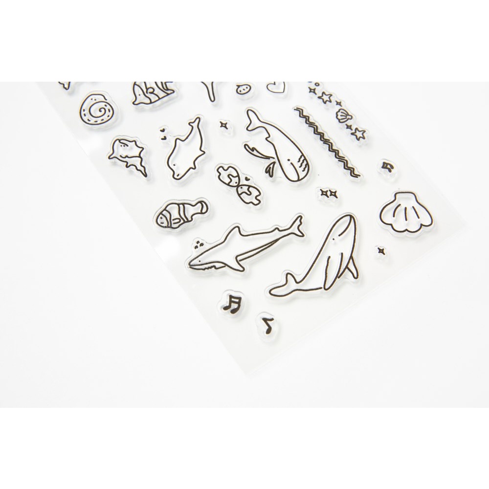 Con Tem Sticker Stamp ARTBOX Hàn Quốc Hình Động Vật Biển Dễ Thương