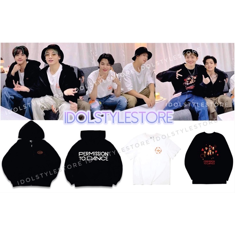 (Quà tặng kèm card BTS) áo khoác nỉ conncert permission của BTS
