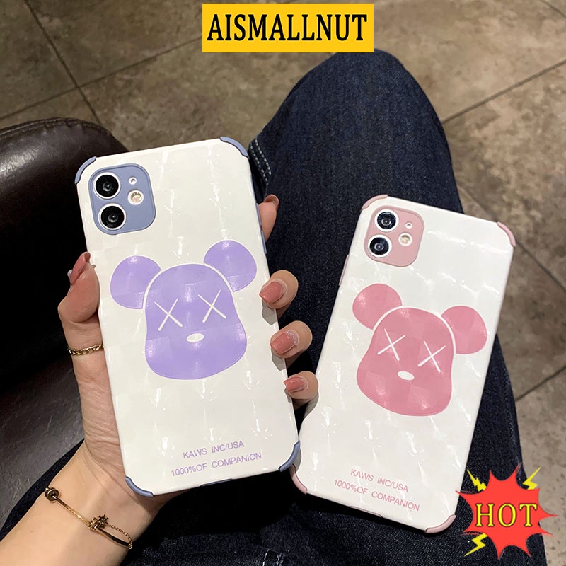 Ốp Điện Thoại Tpu Silicon Mềm Chống Bụi Chống Sốc In Hình Gấu Cho Iphone11 12 Pro Max 6 6s 7 8 Plus X Xs Xr Xsmax