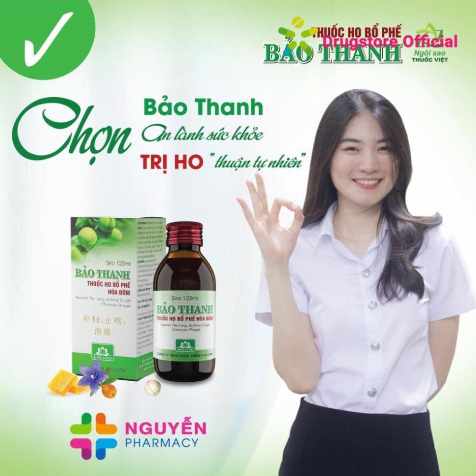 Siro Ho Bổ Phế BẢO THANH - Hoá Đờm Hiệu Quả 125Ml