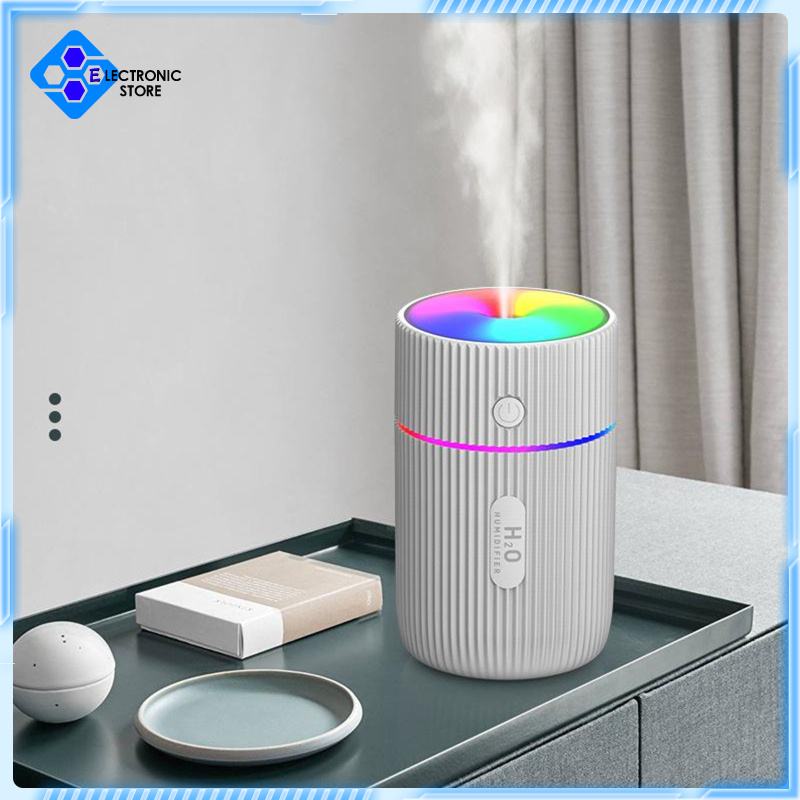 [Electronic store]220ml Mini Mute Air Diffuser Mist Purifier Aroma Air Humidifier White