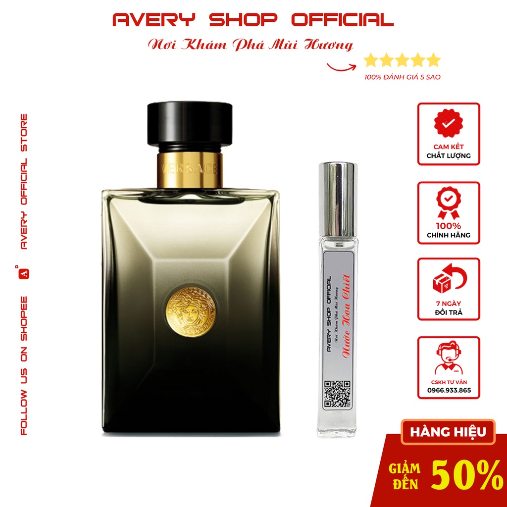 Nước Hoa Versace Pour Homme Oud Noir 10ML Chính Hãng