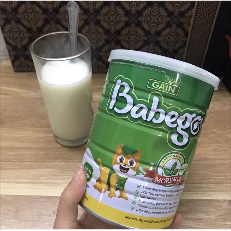 Sữa chùm ngây babego cho bé lon 800g