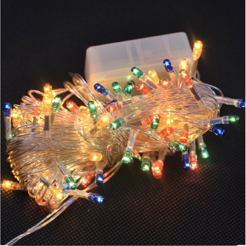 Đèn nháy led nhiều màu 8m trang trí