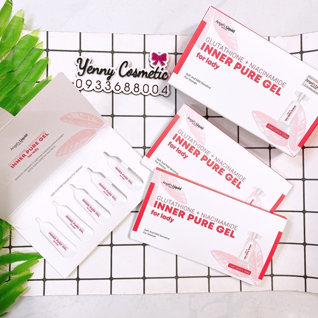 Tinh Chất Làm Hồng Và Se Khít Vùng Kín Angel's Liquid Glutathione + Niacinamide Inner Pure Gel (2ml 