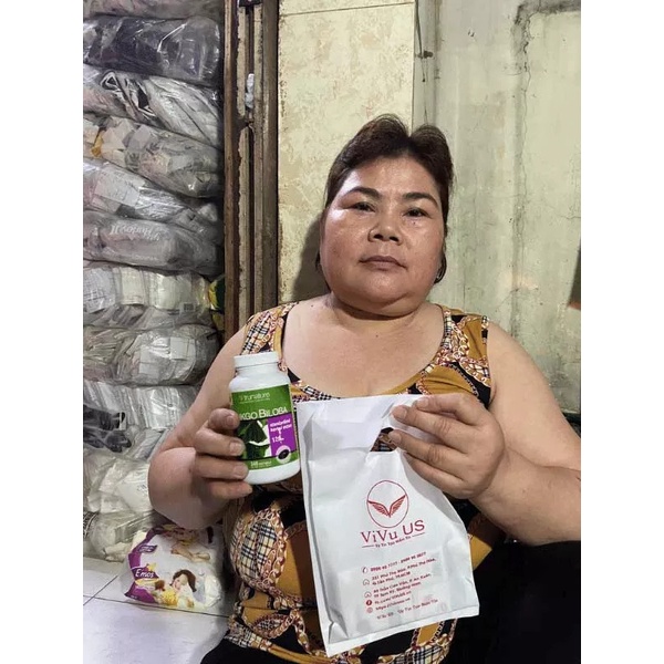 Viên Uống Bổ Não Ginkgo Biloba Trunature 340 Viên Mỹ kèm bill mua hàng USA