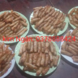 Bánh tráng cuốn chả ram