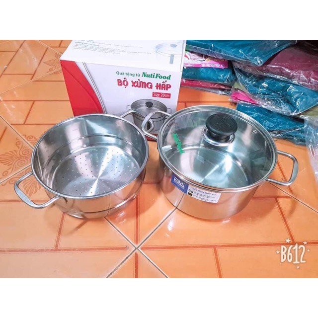 [Chính Hãng] Bộ Nồi Xửng Hấp Đông Á Cook Cao Cấp Size 24 - 28cm