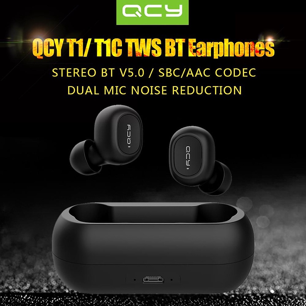 SALE OFF -Tai nghe bluetooth QCY T1C - Hàng Chính Hãng