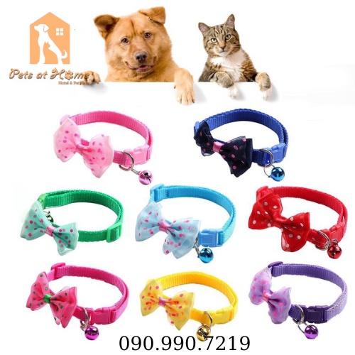 Vòng cổ chó mèo hình nơ