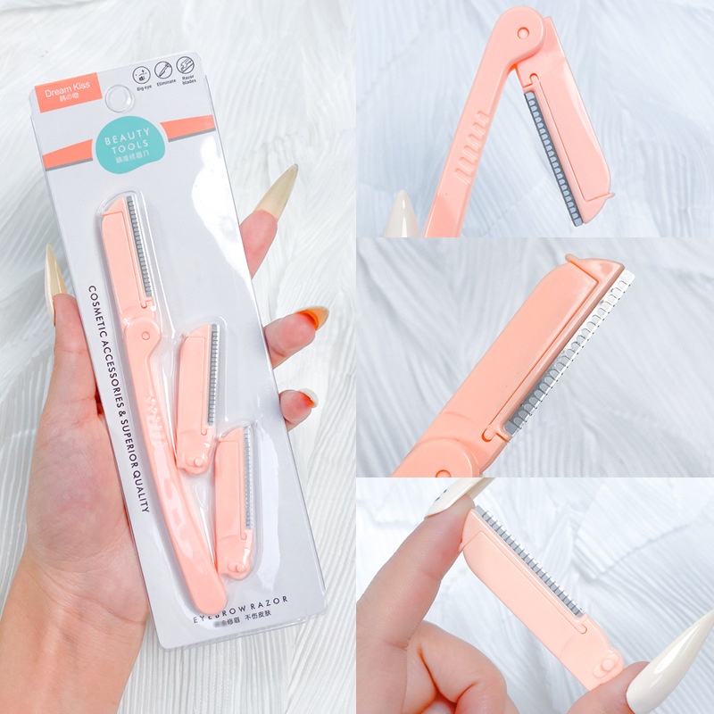 READY STOCK Folding eyebrow trimming  female beginner safety type free replacement professional eyebrow trimming  set uniq | BigBuy360 - bigbuy360.vn