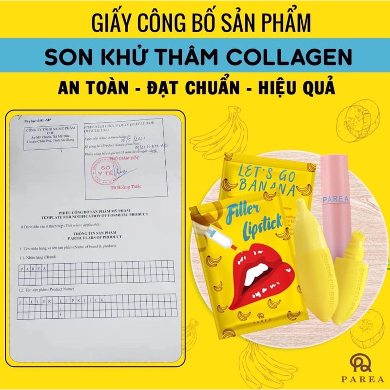 Son Dưỡng Khử Thâm Môi Collagen, Ủ Môi Filler Lipstick Banana Khử Thâm Môi Tại Nhà | BigBuy360 - bigbuy360.vn