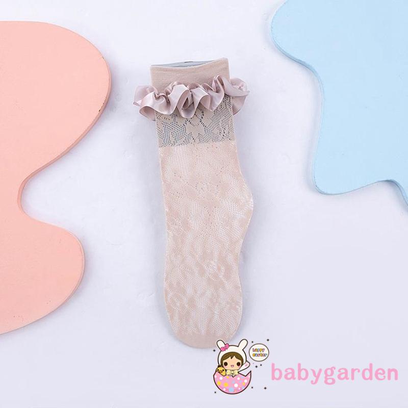 Vớ Ren Thoáng Khí Cao Màu Sắc Dành Cho Bé Gái 0-10 Tuổi