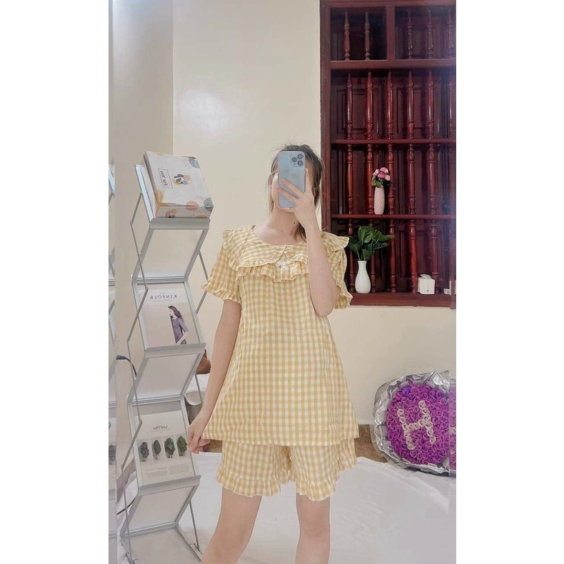 BỘ BẦU CAO CẤP SIÊU XINH❤️CHẤT THÔ MỀM HÀN QUỐC SIÊU MÁT SIÊU MỀM❤️BỘ SAU SINH LỬNG FREE SIZE 43~70KG BBH07 tkutrang
