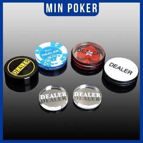 Nút Dealer acrylic cao cấp cho Poker 1
