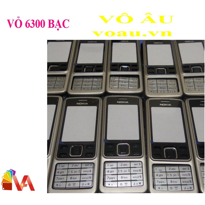 VỎ NOKIA 6300 MÀU BẠC