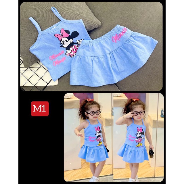 NGBV1 ( 20KG-40KG) BỘ ÁO VÁY KÈM QUẦN TRONG CHẤT COTTON 4 CHIỀU BÉ GÁI SIZE ĐẠI - ĐỒ BỘ TRẺ EM