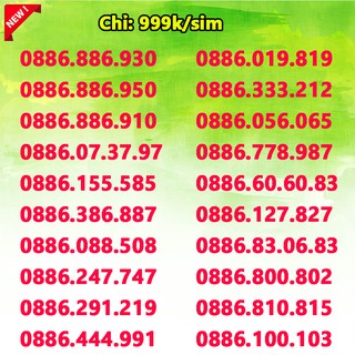 Sim số đẹp Vinaphone đồng giá 1000k