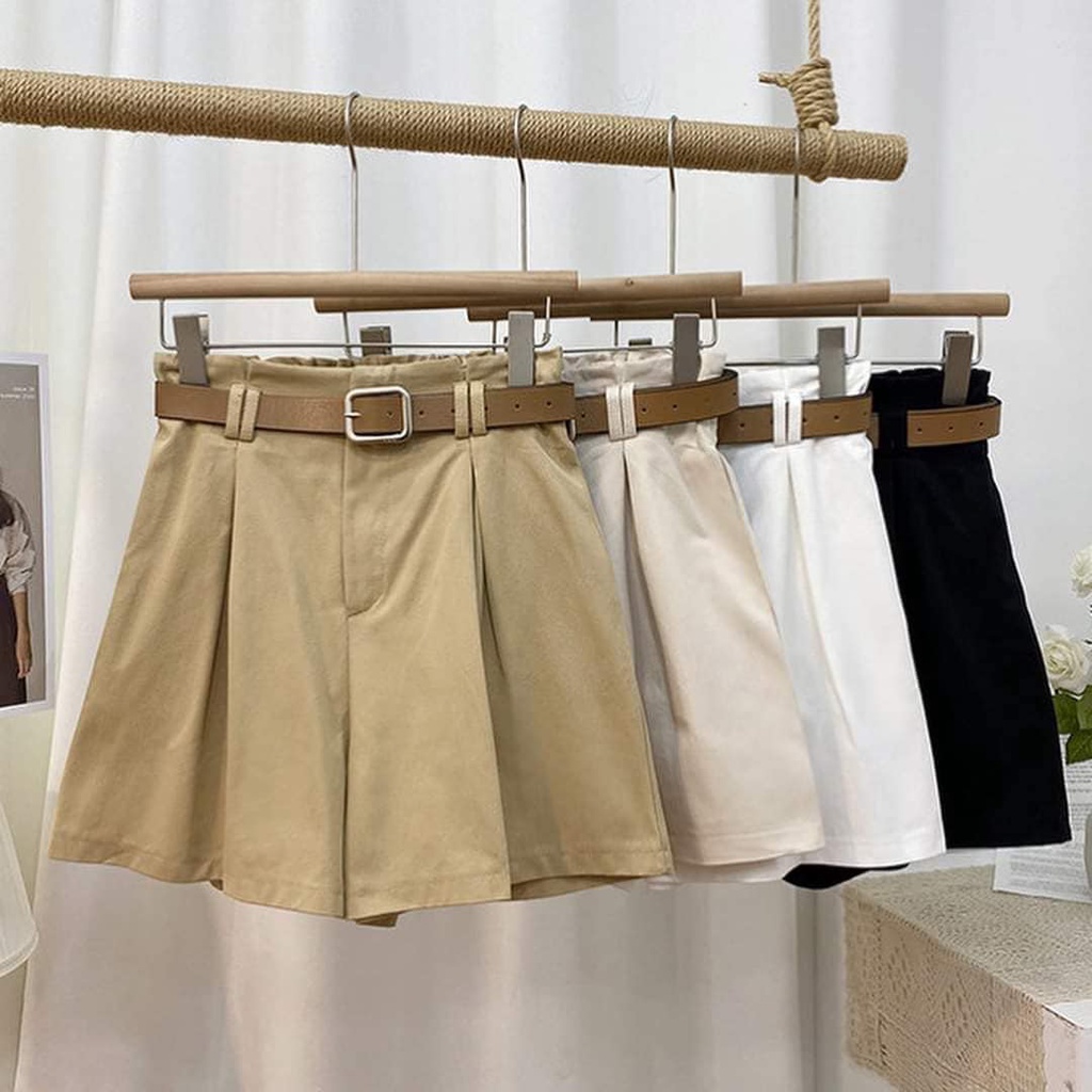 Quần Short Kaki Nữ Lưng Cao Túi Samsam4896