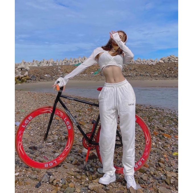 Quần ống rộng track pants nam nữ suông unisex SAFARI TP01