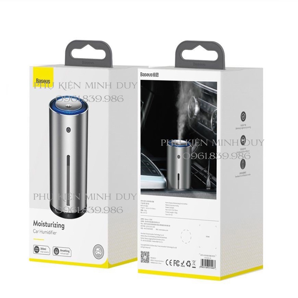 Máy phun sương tạo ẩm chuyên dùng cho xe hơi Baseus Moisturizing Car Humidifier